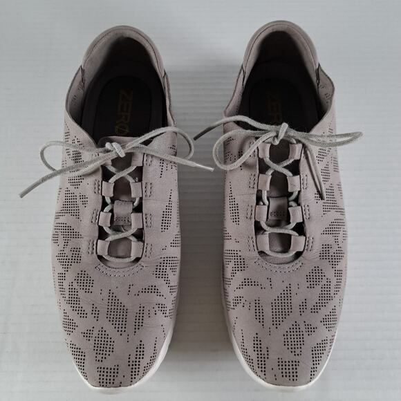 Cole Haan Zerogrand Perforated Shoes Womens 8 Gray Leather Sneakers W03206 - Picture 3 of 14